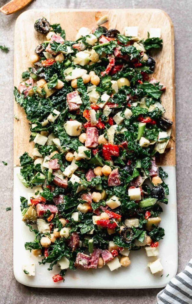 Easy Antipasto Kale Salad Cooking for Keeps