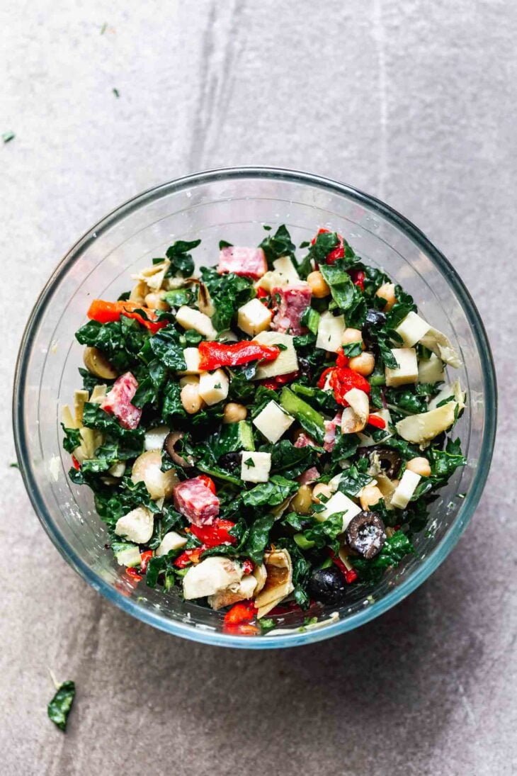 Easy Antipasto Kale Salad Cooking for Keeps