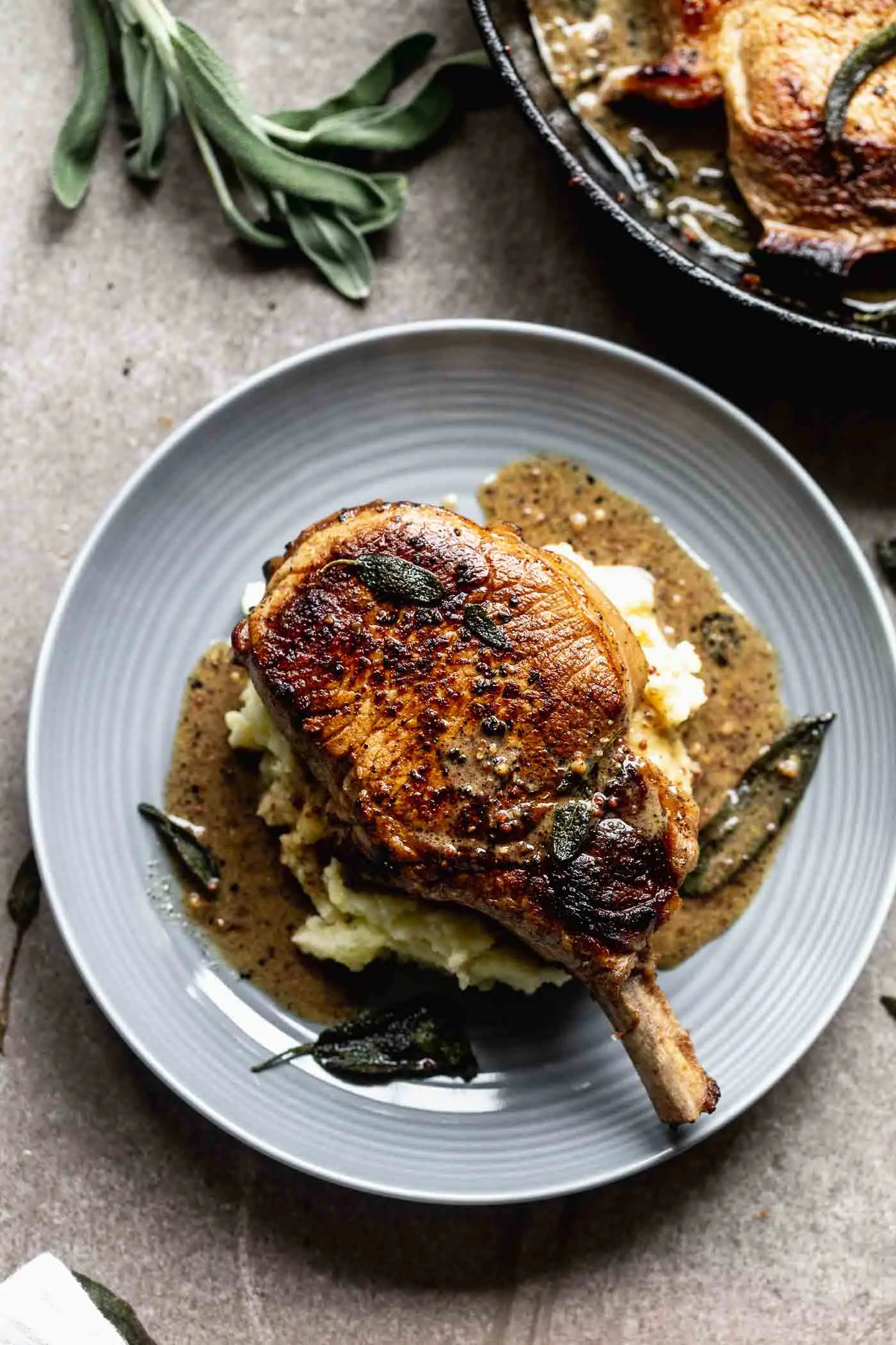 Juicy Pork Chops with Apple Cider Cream Sauce