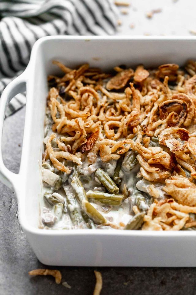 Green Bean Casserole with Canned Green Beans Cooking for Keeps