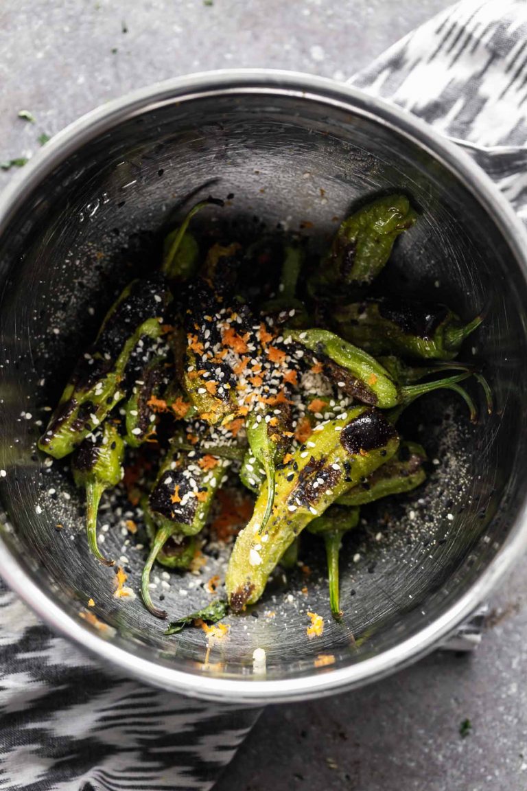 Roasted Shishito Peppers with Soy Glaze Cooking for Keeps