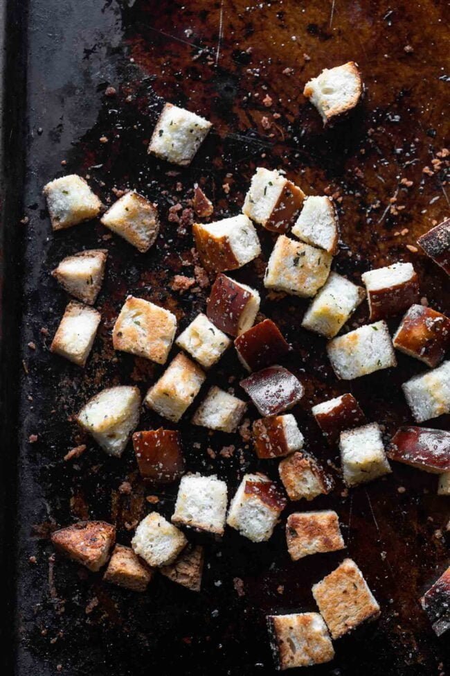 Brussels Sprout Green Goddess Salad with Bacon and Grilled Chicken