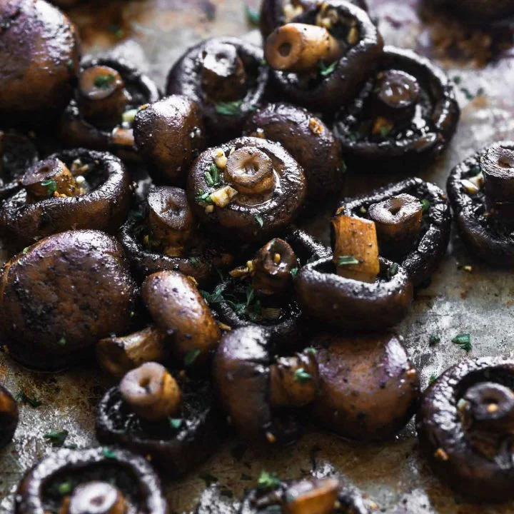 Brown Butter Roasted Mushrooms
