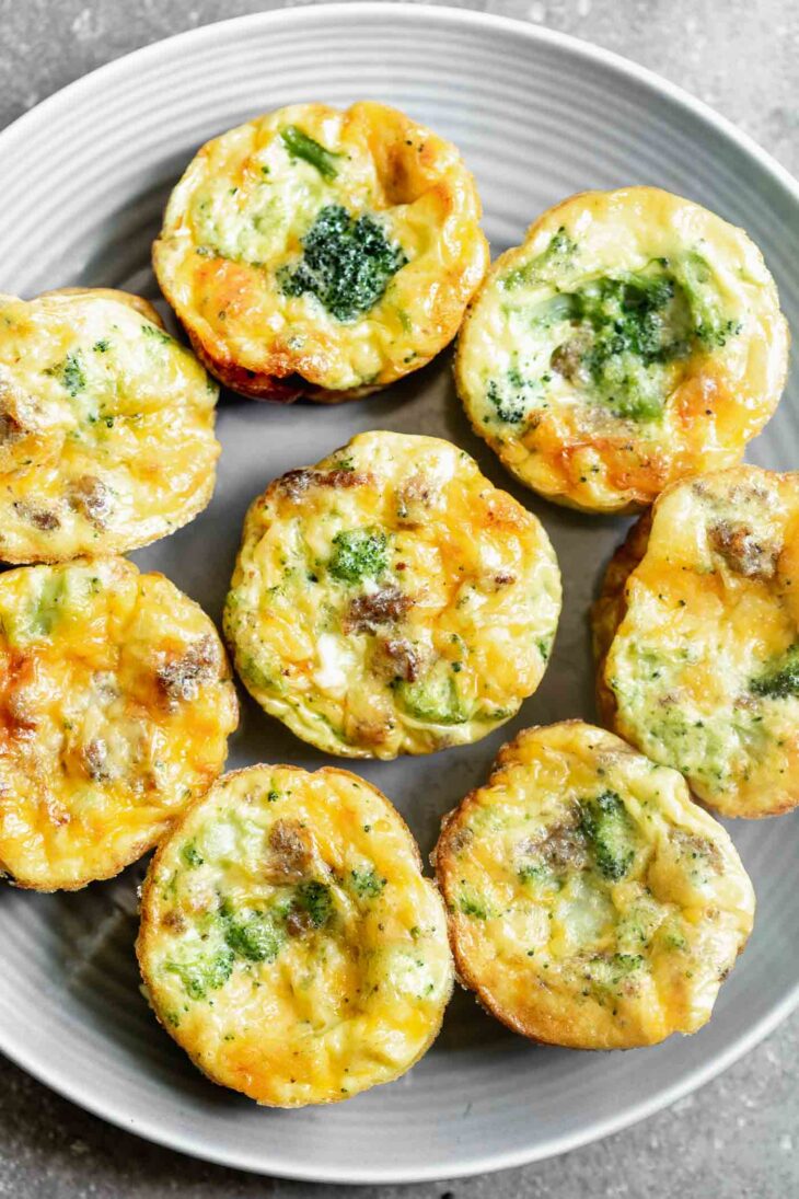 5Ingredient Sausage and Broccoli Frittata Muffins Cooking for Keeps