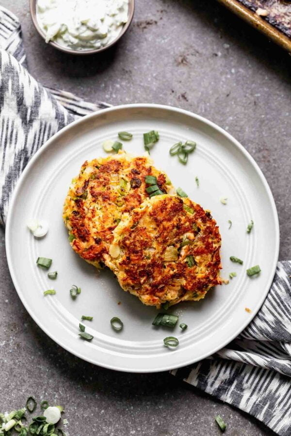 Easy Salmon Cakes with Tzatziki Sauce Cooking for Keeps