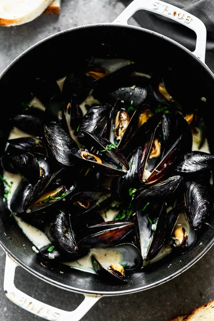 5-Ingredient Steamed Beer Mussels - Cooking for Keeps