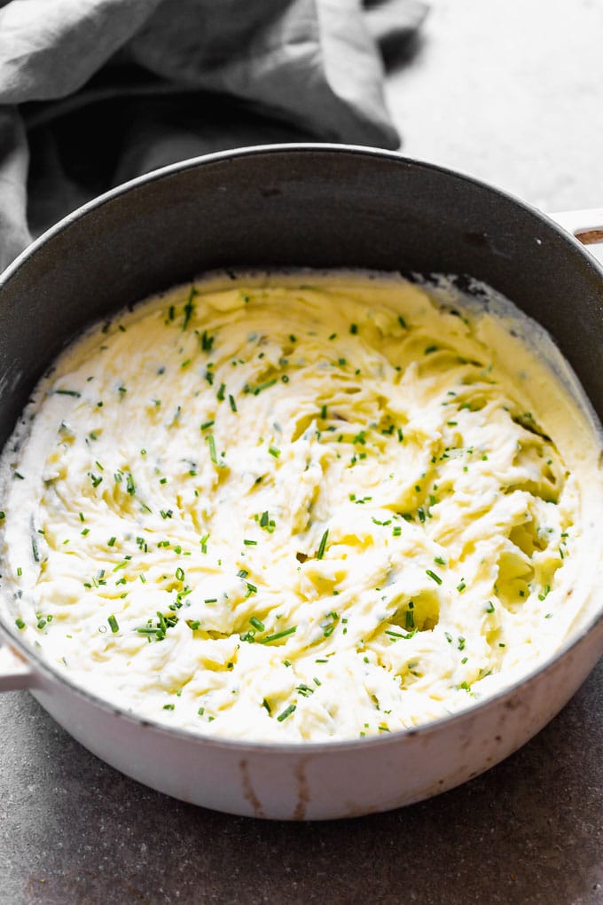 Cream Cheese Mashed Potatoes with Chives