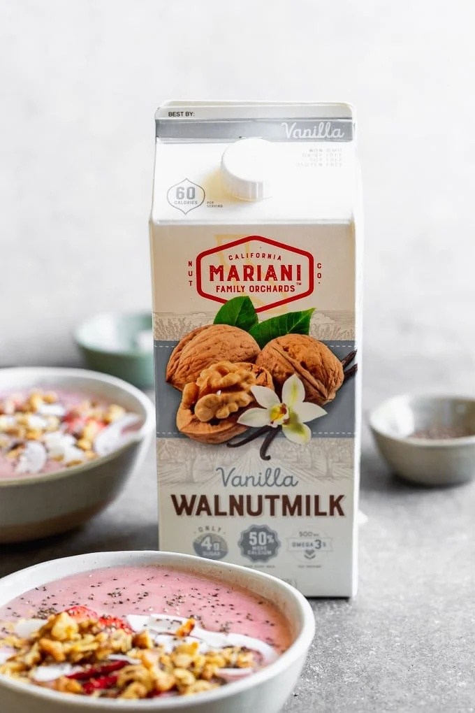 Mariani Walnutmilk is perfect for smoothies! 
