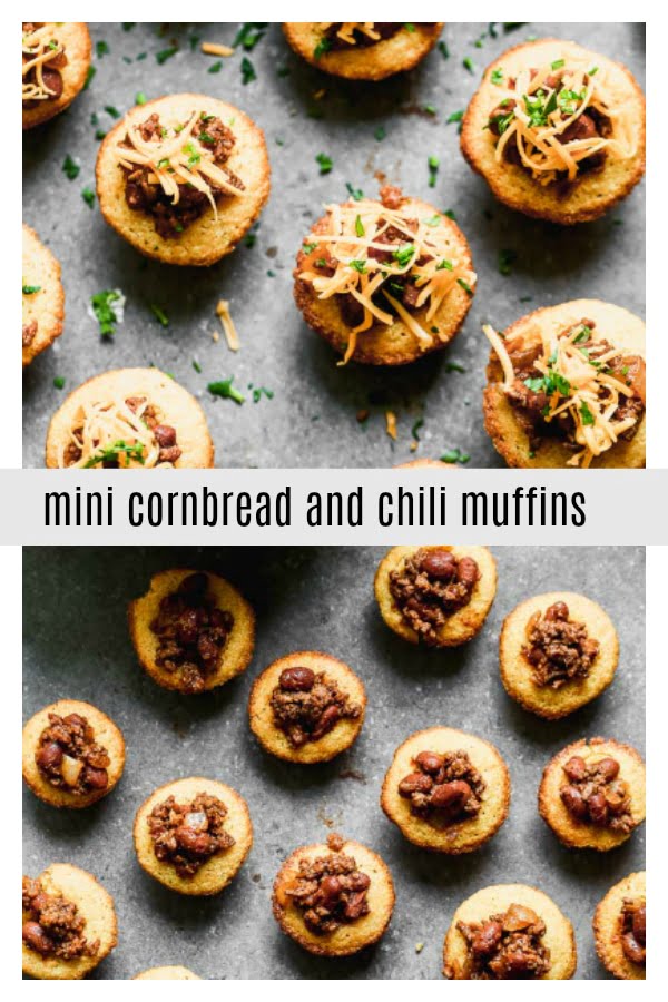 Mini Cornbread and Chili Muffins