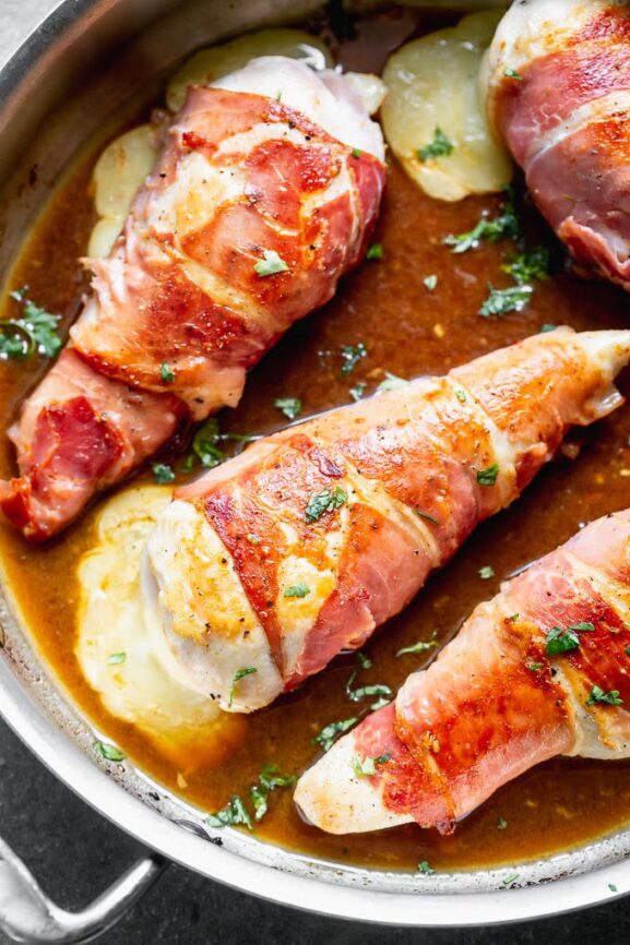 ProsciuttoWrapped Chicken Breast with Fontina Cooking for Keeps