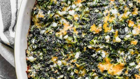 Cheesy Baked Spinach Casserole
