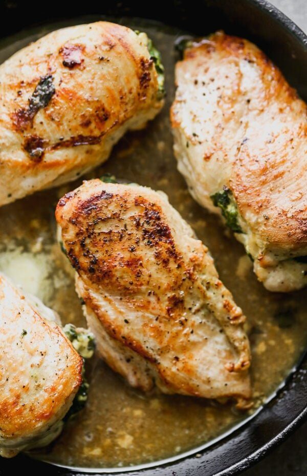 Spinach and Feta Stuffed Chicken - Cooking for Keeps