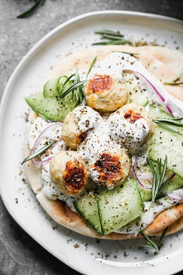 Greek Chicken Pita with Whipped Feta Cooking for Keeps