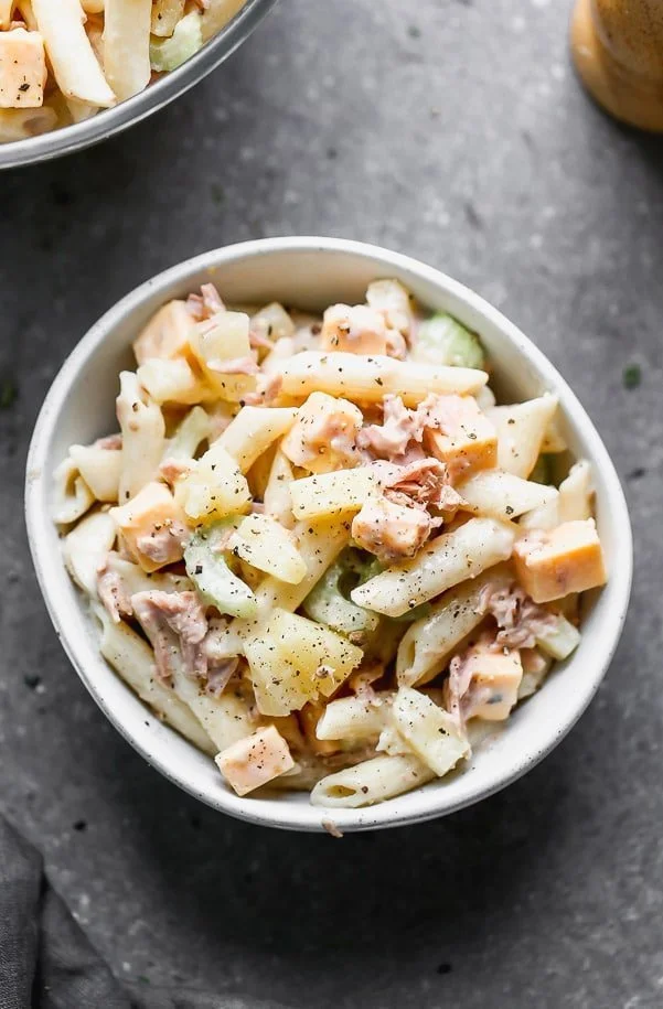 Creamy Tuna Pasta Salad with Pineapple - Cooking for Keeps