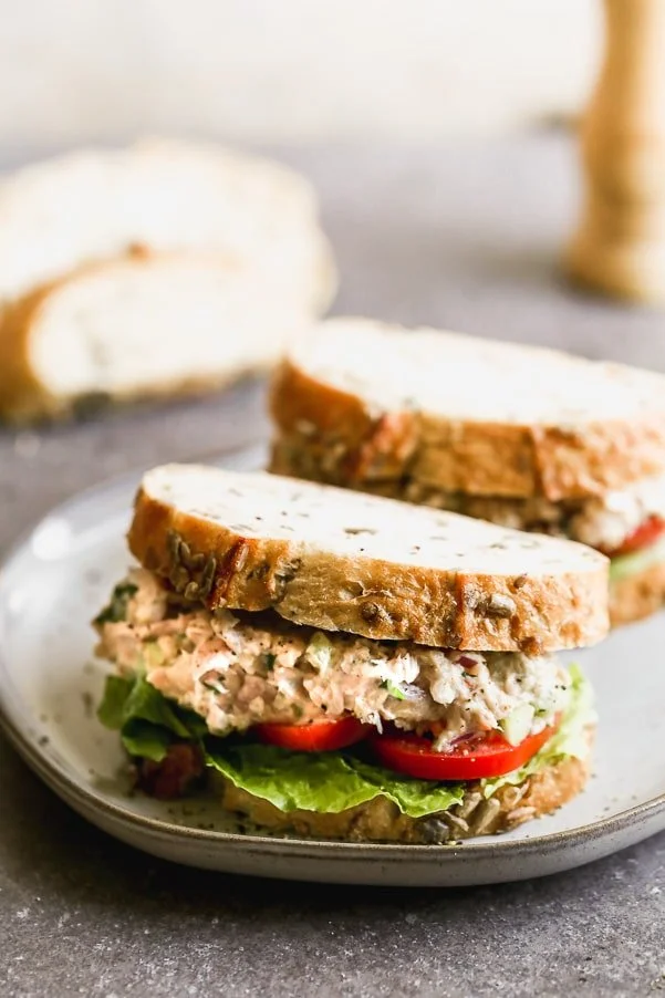 Easy Tuna White Bean Salad Sandwich