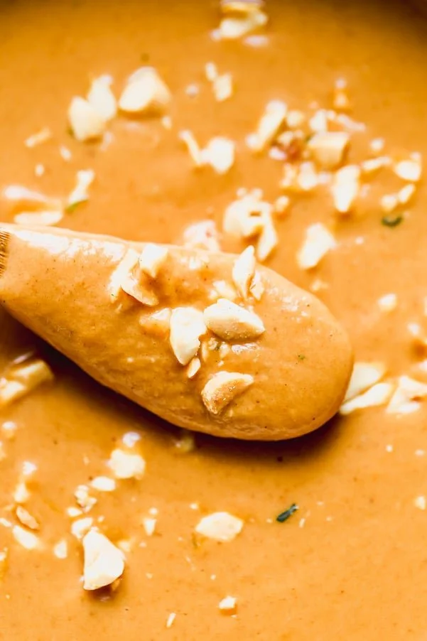 Don't let the simplicity of this 3-Ingredient Peanut Sauce fool you, because it will knock your socks off! This has all of the peanut-forward flavor we love about a classic peanut sauce without all of the ingredients. Throw is on salads, toss it with chicken and veggies for lettuce wraps, serve with chinese noodles, or simply use as a dip with crudités. 