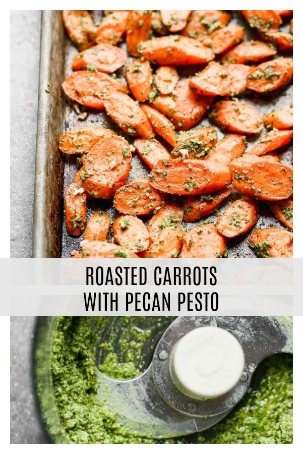 Easy Roasted Carrots with Pecan Pesto