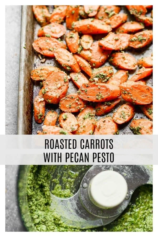 Easy Roasted Carrots with Pecan Pesto
