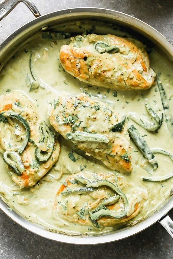 Creamy Poblano Chicken - Cooking for Keeps