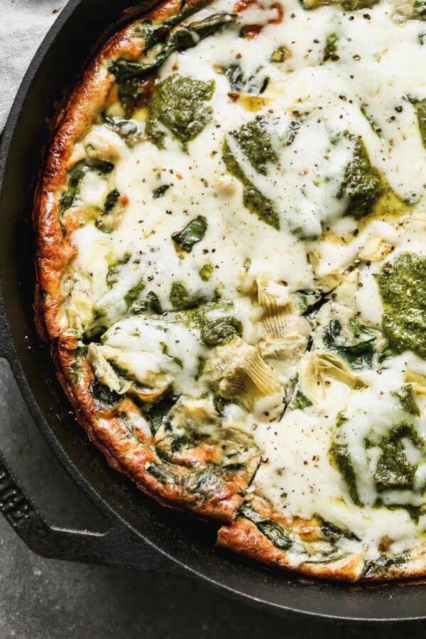 Cheesy Artichoke and Spinach Frittata Cooking for Keeps