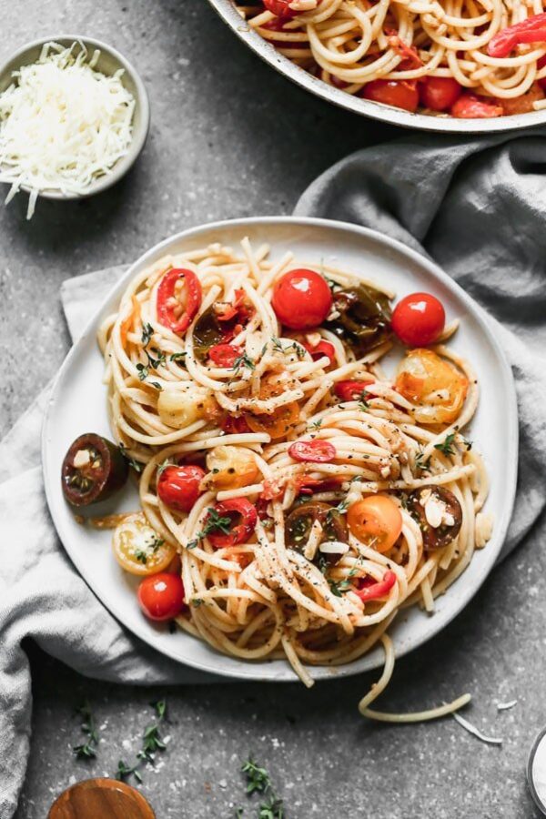 End of Summer Spicy Bucatini Recipe Cooking for Keeps