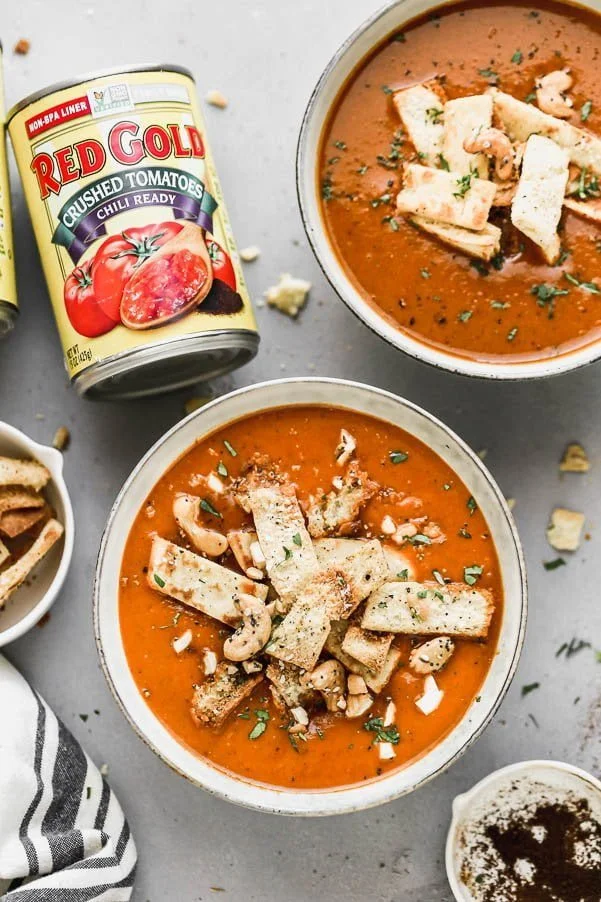  Indian Tomato Soup. We take all the classic flavors of our traditional tomato soup - canned tomatoes, carrots, and plenty of garlic - and blend them with some of our favorite Indian spices for a hybrid tomato soup that will knock your socks off. 