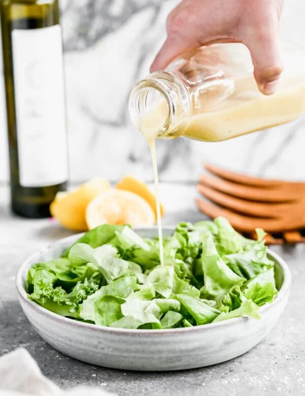 With hints of tang from dijon mustard, a slight sweetness from honey, and of course plenty of citrusy punch from lemon juice, our Easy Lemon Dijon Vinaigrette is something you're going to want to keep in your fridge all year long. I'm also willing to bet the mere five ingredients required for this easy dressing are loitering around in your pantry this very minute. 