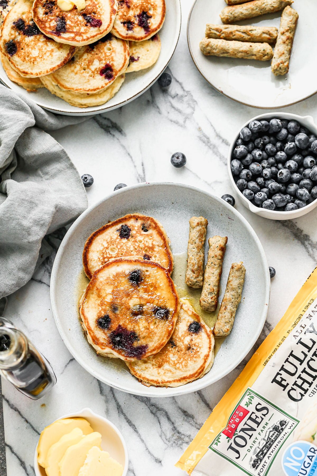 Crispy on the outside, fluffy on the inside and full of tanginess is means these are the best Blueberry Buttermilk Pancakes on the planet! 