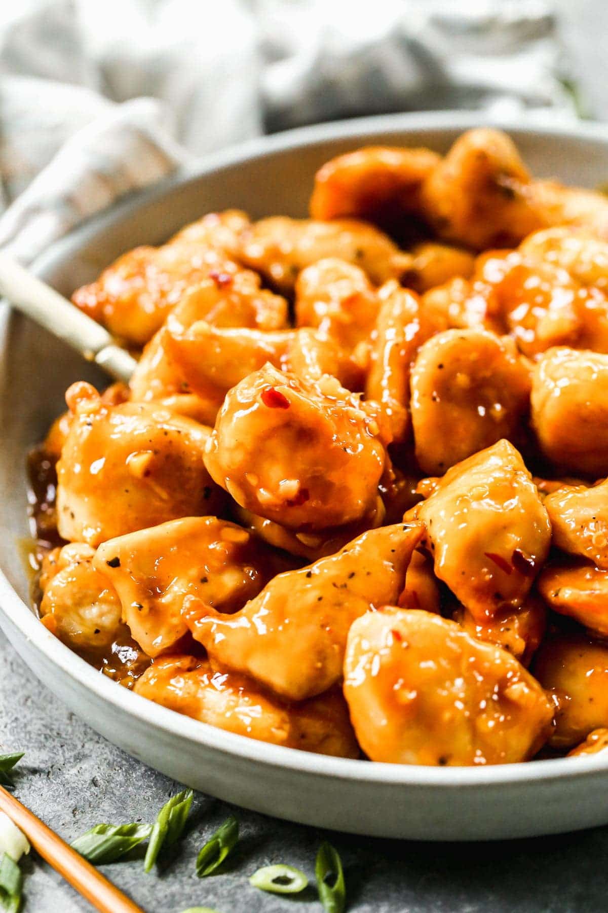 Healthier than takeout, just as quick and every bit as delicious, our Air Fryer Orange Chicken is the newest addition to a lineup up of favorite Asian dishes to make at home.