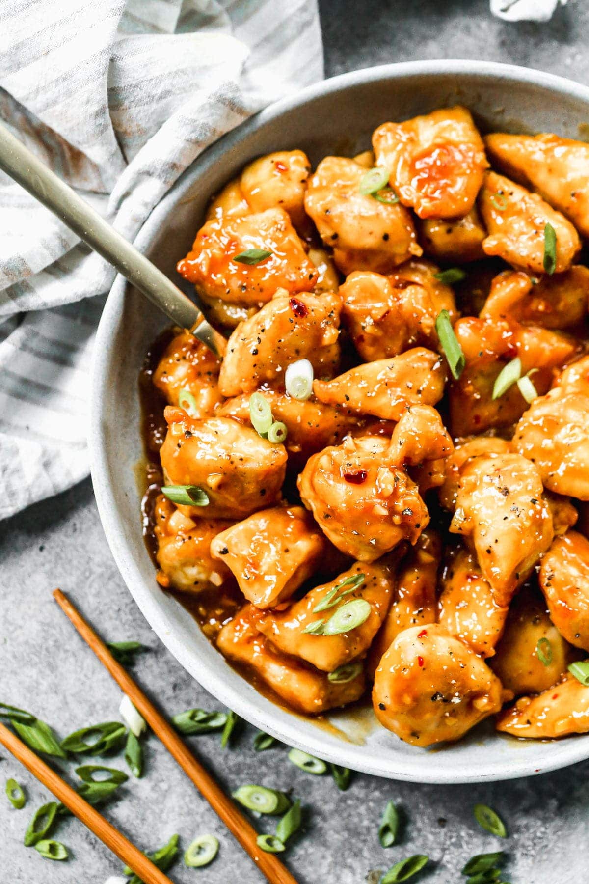Healthier than takeout, just as quick and every bit as delicious, our Air Fryer Orange Chicken is the newest addition to a lineup up of favorite Asian dishes to make at home.
