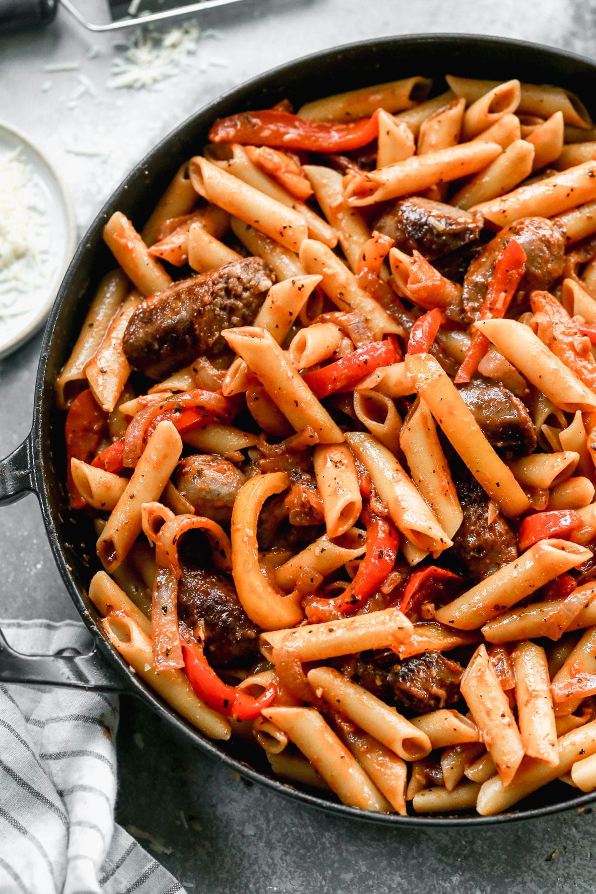 Italian Sausage and Peppers Pasta - Cooking for Keeps