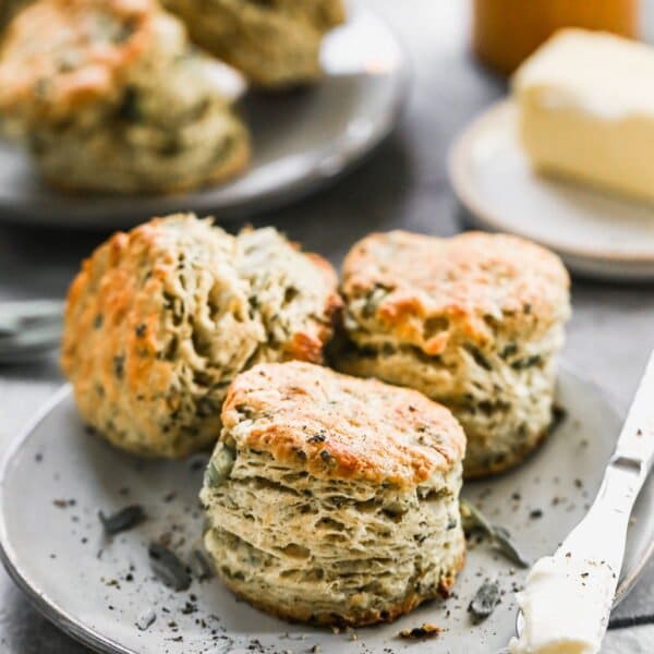 With hints of fresh sage, carrot, shallot and poultry seasoning, our flaky Stuffing Biscuits have all of the nostalgic elements of classic Thanksgiving stuffing in biscuit form. Slather with salted butter and enjoy a bite-sized piece of Thanksgiving heaven.