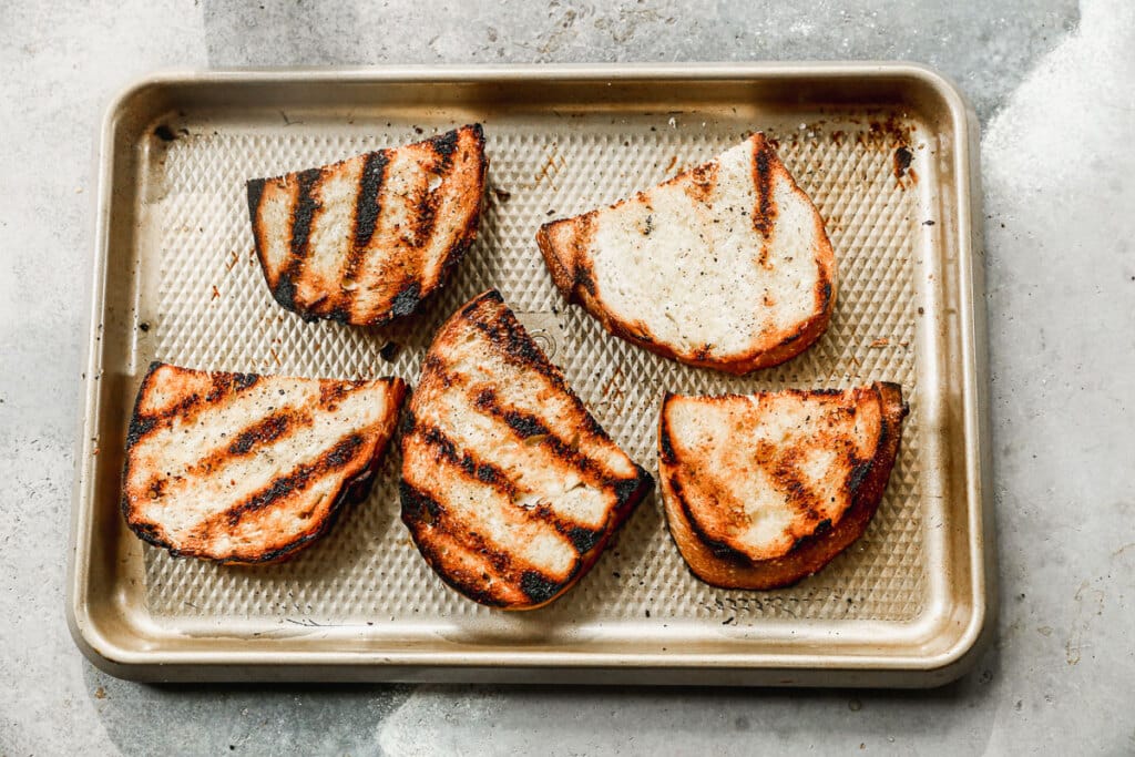 Grilled sourdough toast