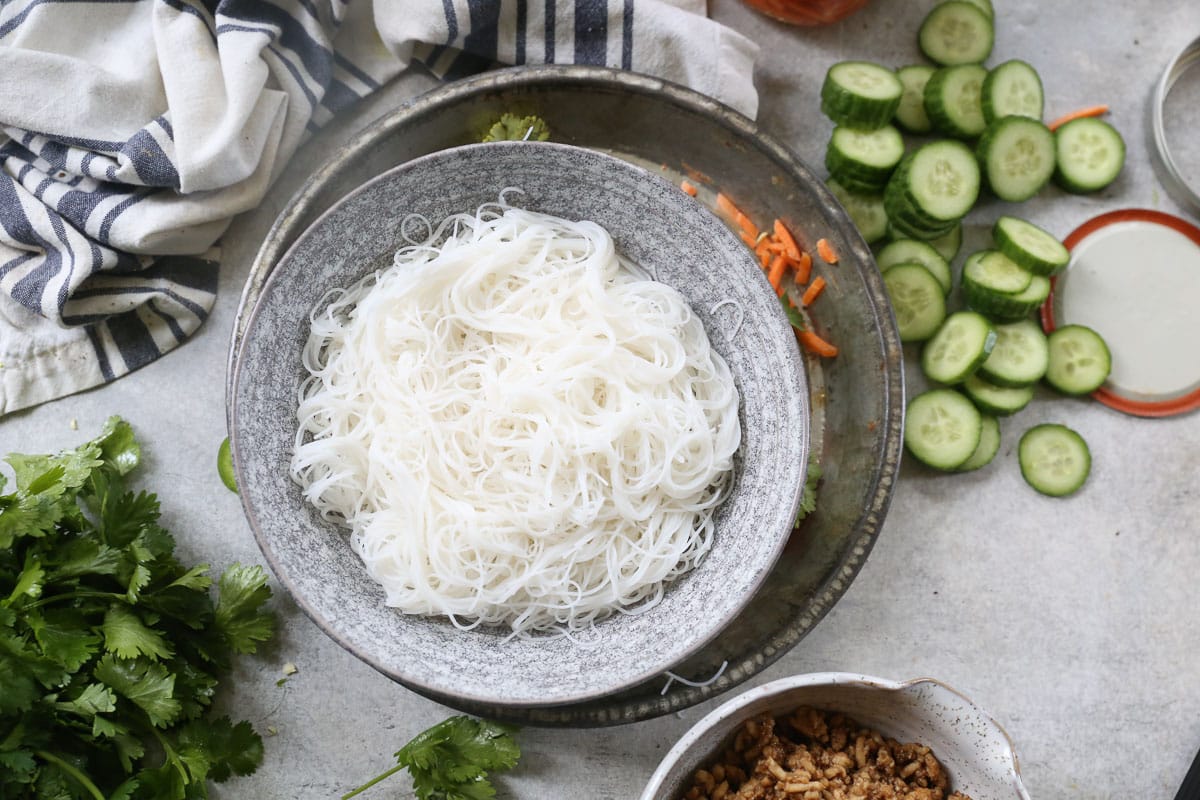 Rice Noodle Bowls - Cooking for Keeps