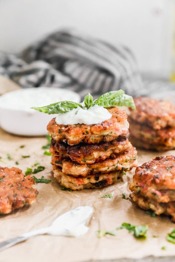 Use up the last of the summer tomatoes to make one of my very favorite Greek street foods, Tomatokeftedes or Tomato Balls. These pan-fried tomato and feta fritters are truly delicious and the one new-to-me food item I couldn’t get enough of in Greece