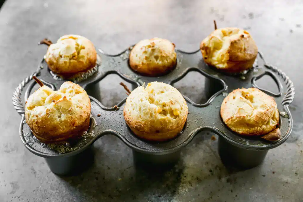 Popovers in a popover pan right out of the oven