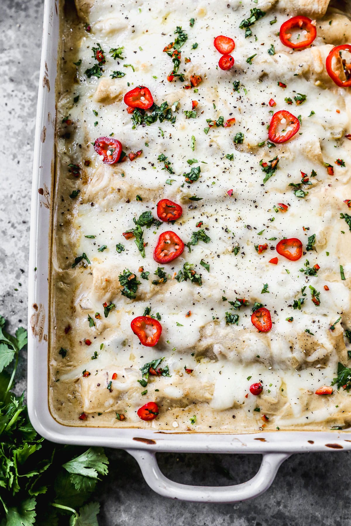 Sour Cream Chicken Enchiladas - Cooking for Keeps