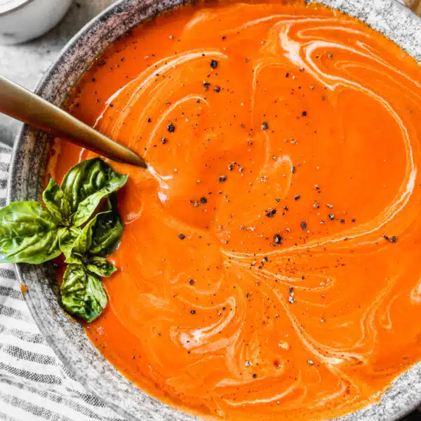 Peppered with nutty brown butter, fresh burst cherry tomatoes and a ultra creamy base, our Fresh Tomato Soup is everything I want and more this tome of year.